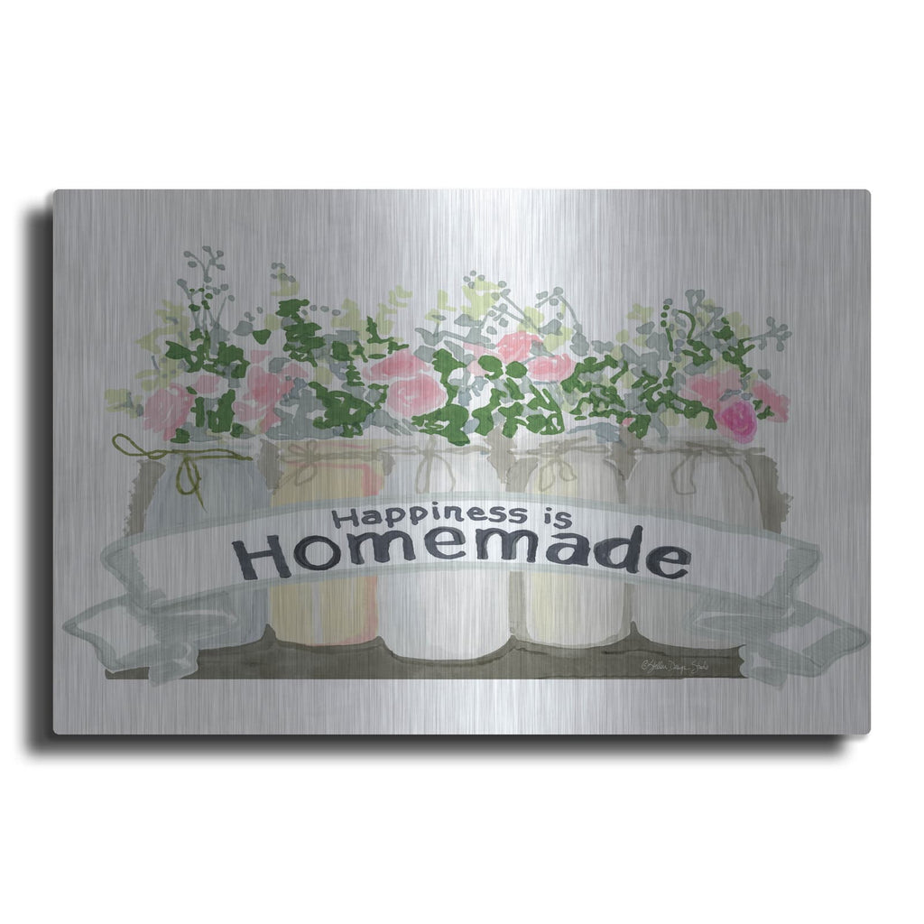 'Happiness is Homemade' by Stellar Design Studio – Metal Wall Art