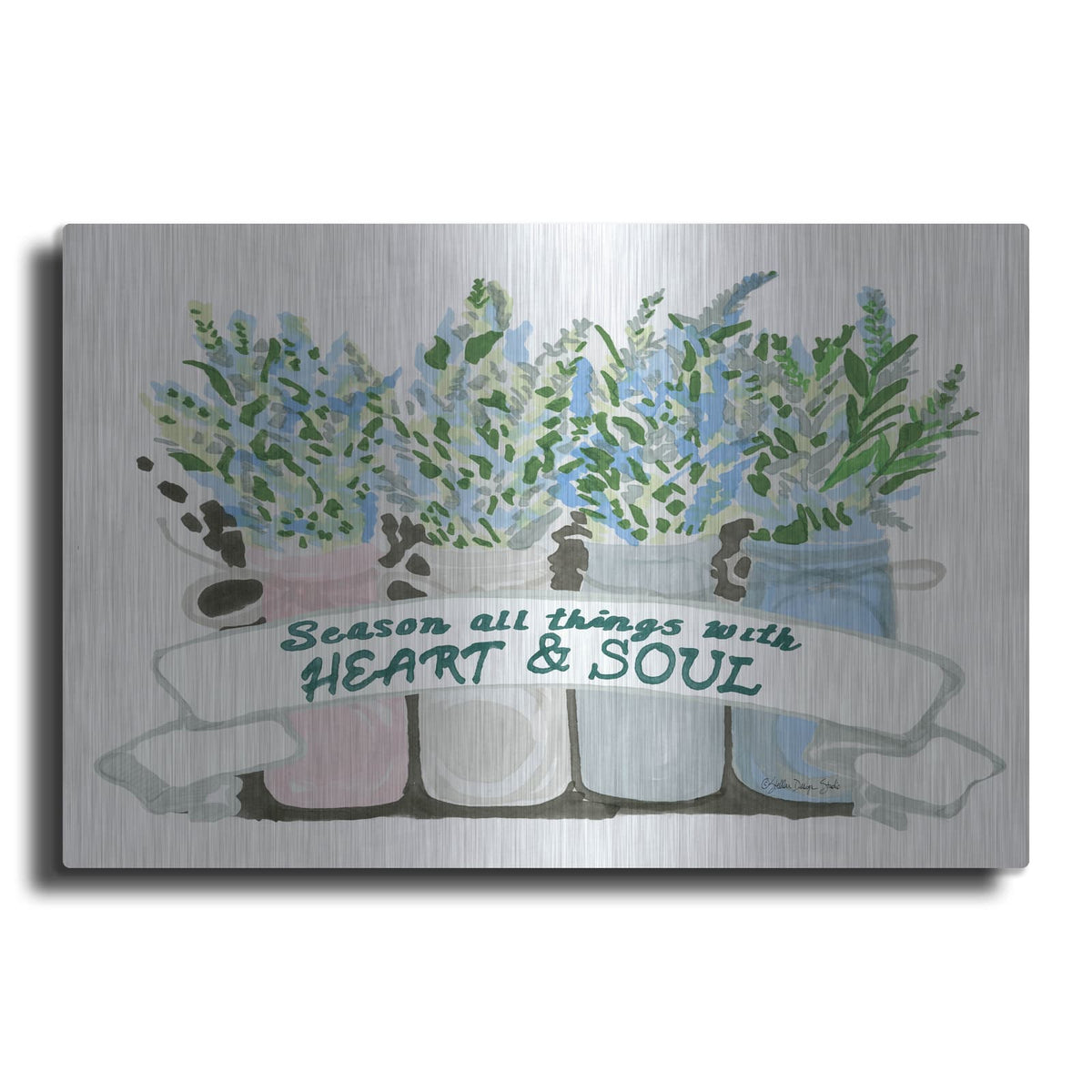 'Heart & Soul' by Stellar Design Studio – Metal Wall Art