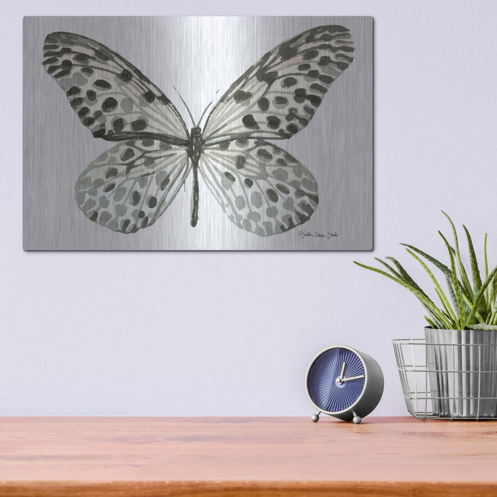 'Butterfly 3' by Stellar Design Studio – Metal Wall Art, 16x12 room view