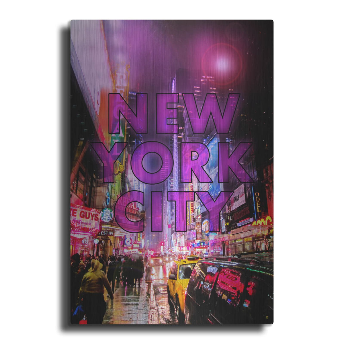 'New York City Color' by Nicklas Gustafsson – Metal Wall Art