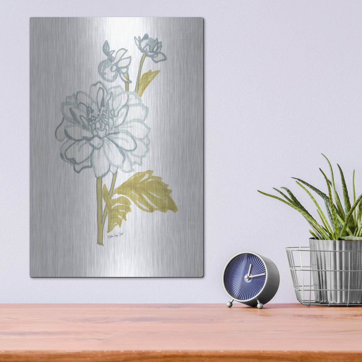 'Countryside Bloom 3' by Stellar Design Studio – Metal Wall Art, 12x16 room view