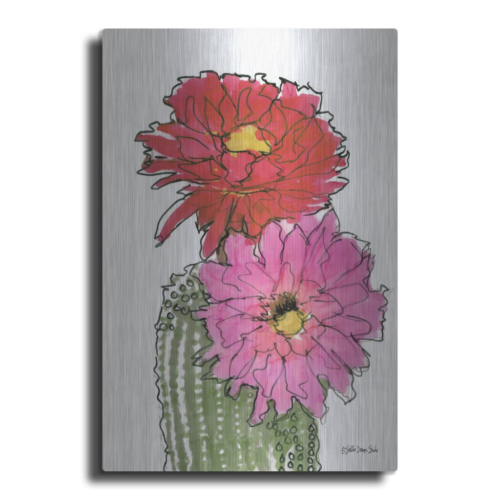 'Cactus Flower 1' by Stellar Design Studio – Metal Wall Art