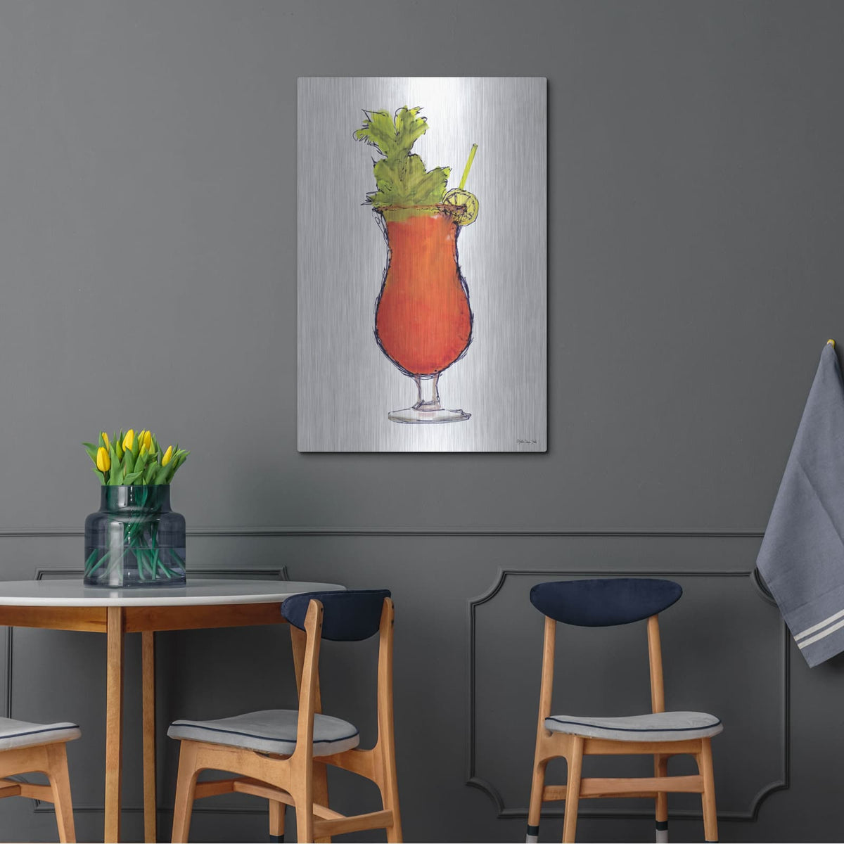 'Bloody Mary' by Stellar Design Studio – Metal Wall Art, 24x36 room view
