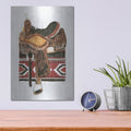 'Saddle 2' by Stellar Design Studio – Metal Wall Art, 12x16 room view