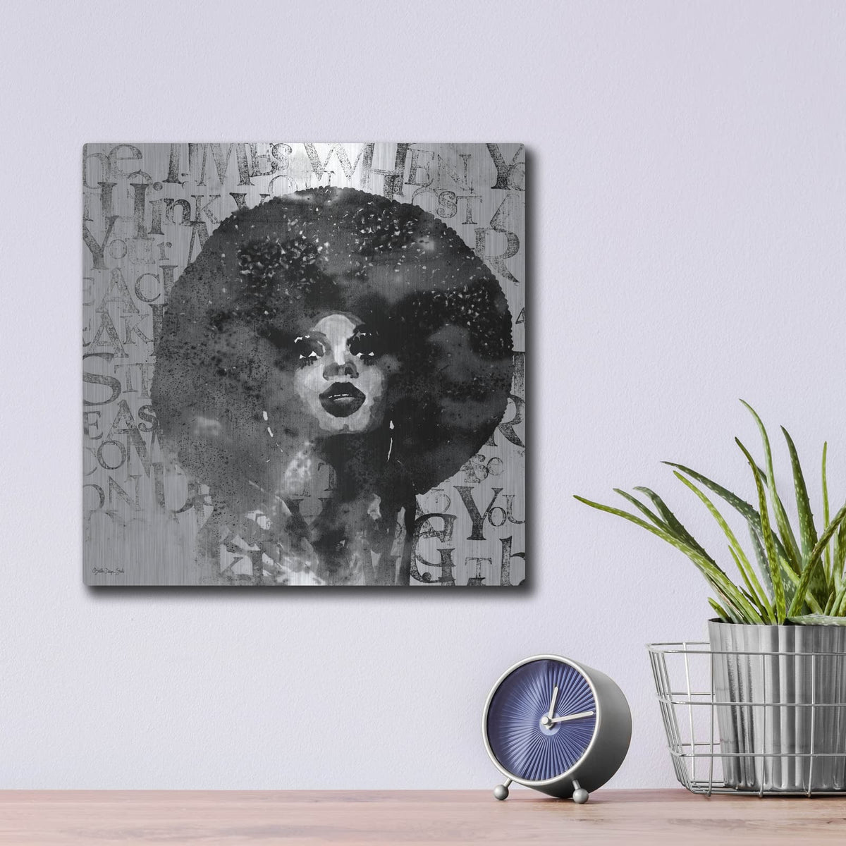 'Diana' by Stellar Design Studio – Metal Wall Art, 12x12 room view