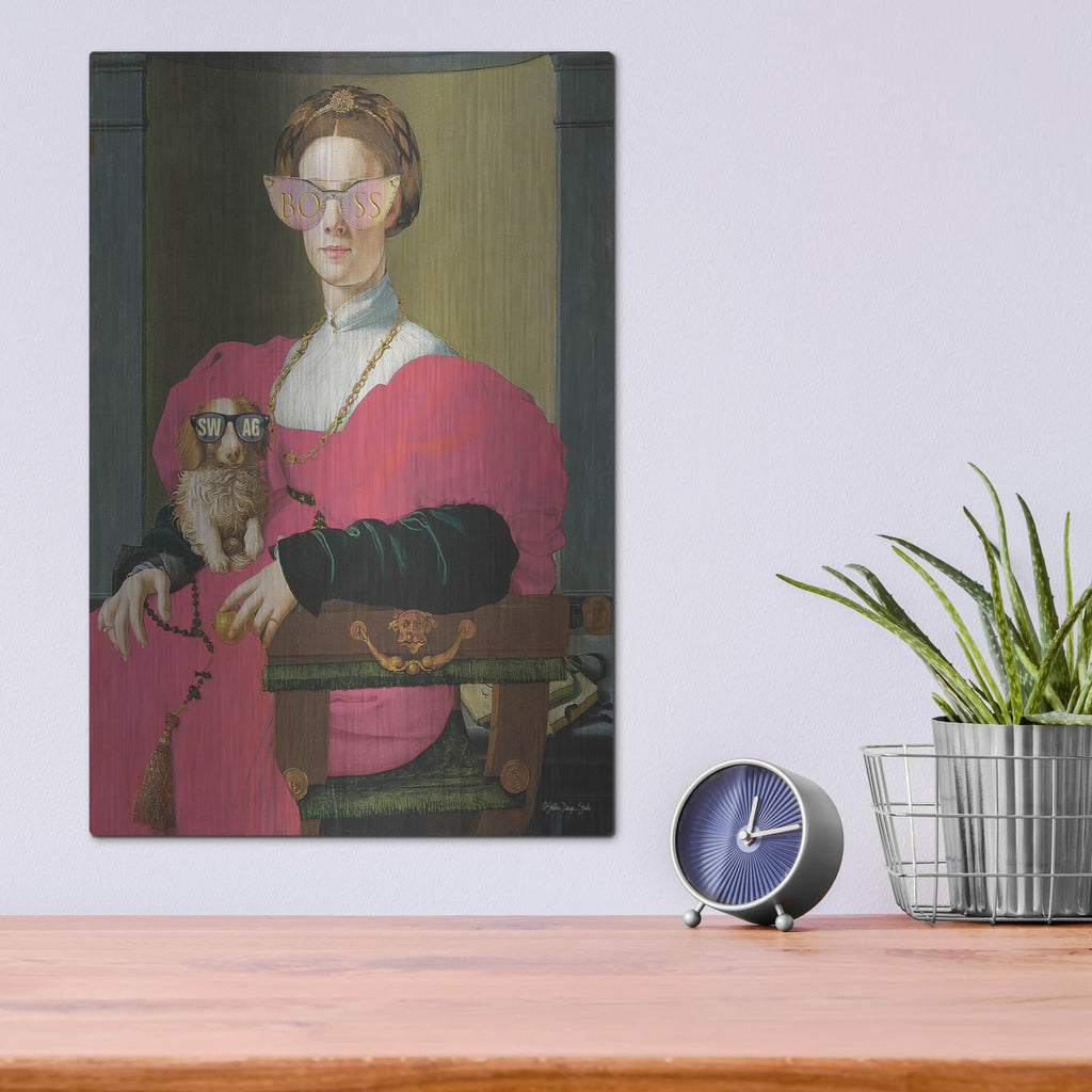 'Boss Lady' by Stellar Design Studio – Metal Wall Art, 12x16 room view