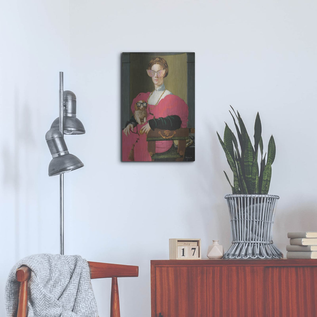 'Boss Lady' by Stellar Design Studio – Metal Wall Art, 16x24 room view