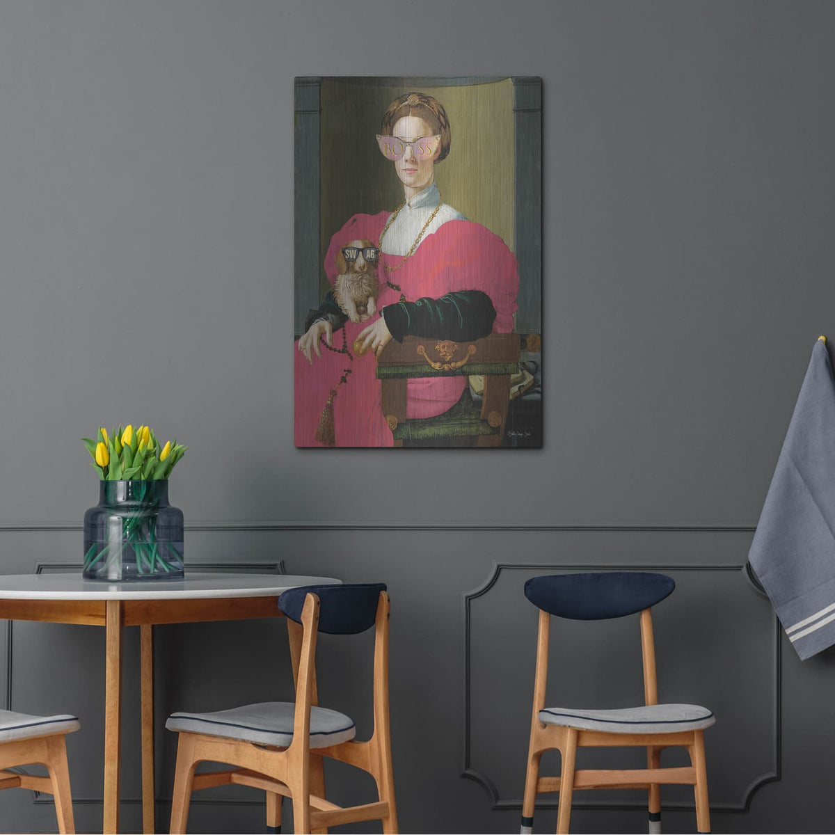 'Boss Lady' by Stellar Design Studio – Metal Wall Art, 24x36 room view