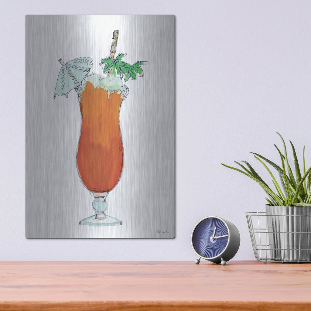 'Tropical Cocktail' by Stellar Design Studio – Metal Wall Art, 12x16 room view