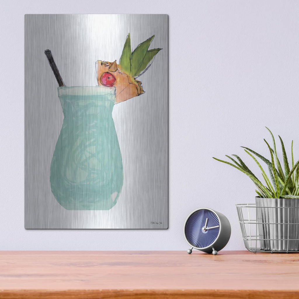 'Pina Colada' by Stellar Design Studio – Metal Wall Art, 12x16 room view