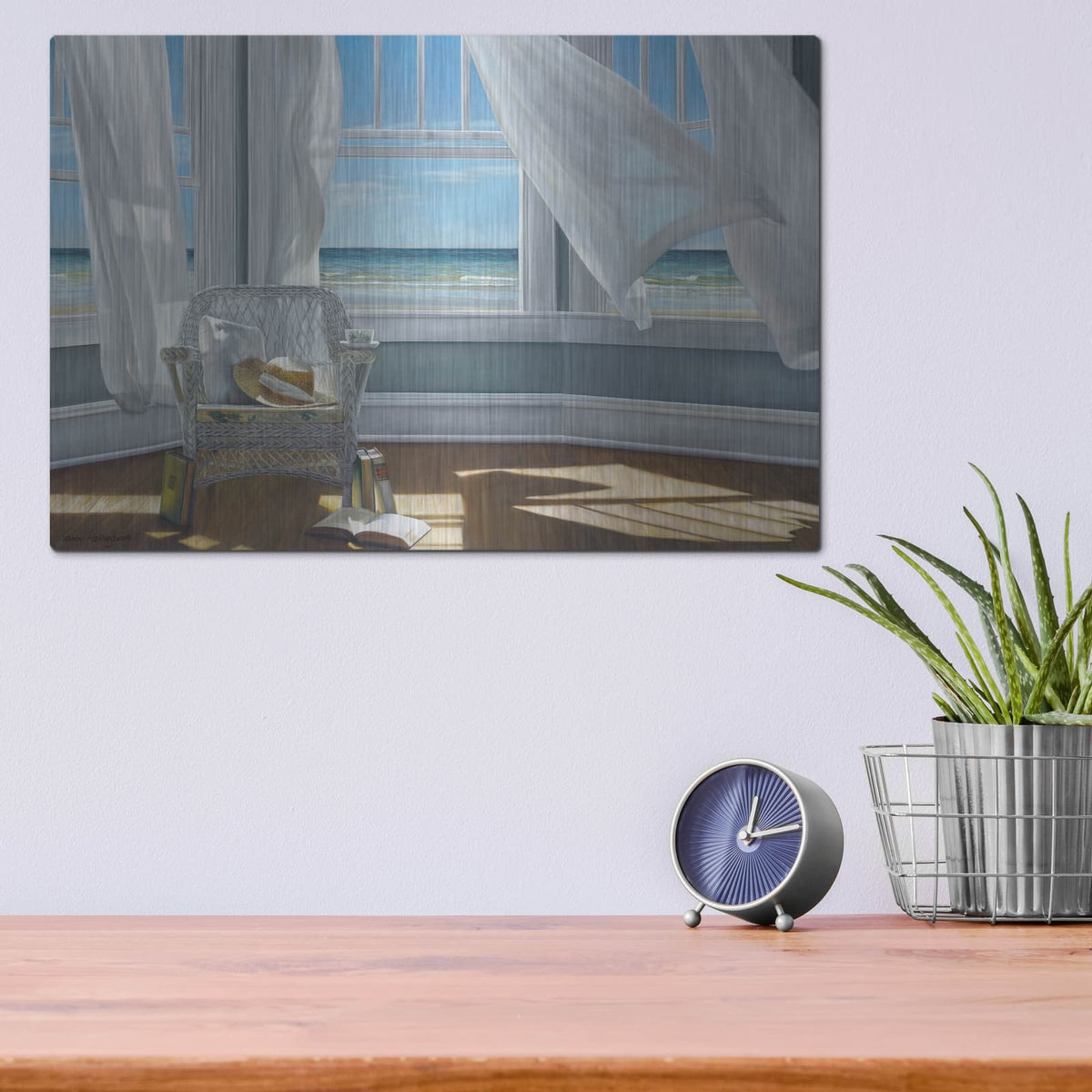 'Gentle Reader' by Karen Hollingsworth – Metal Wall Art, 16x12 room view