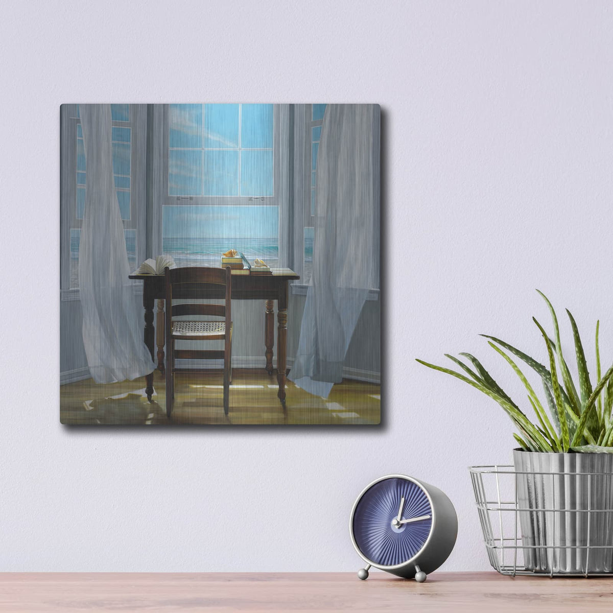 'Contemplation' by Karen Hollingsworth – Metal Wall Art, 12x12 room view