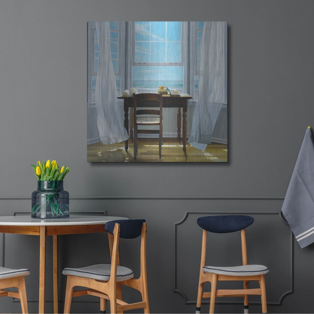 'Contemplation' by Karen Hollingsworth – Metal Wall Art, 36x36 room view