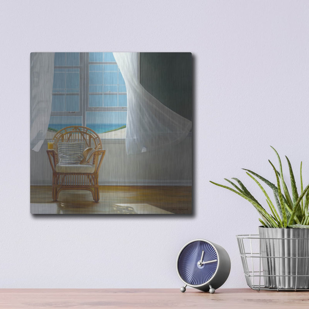 'Tea Time' by Karen Hollingsworth – Metal Wall Art, 12x12 room view