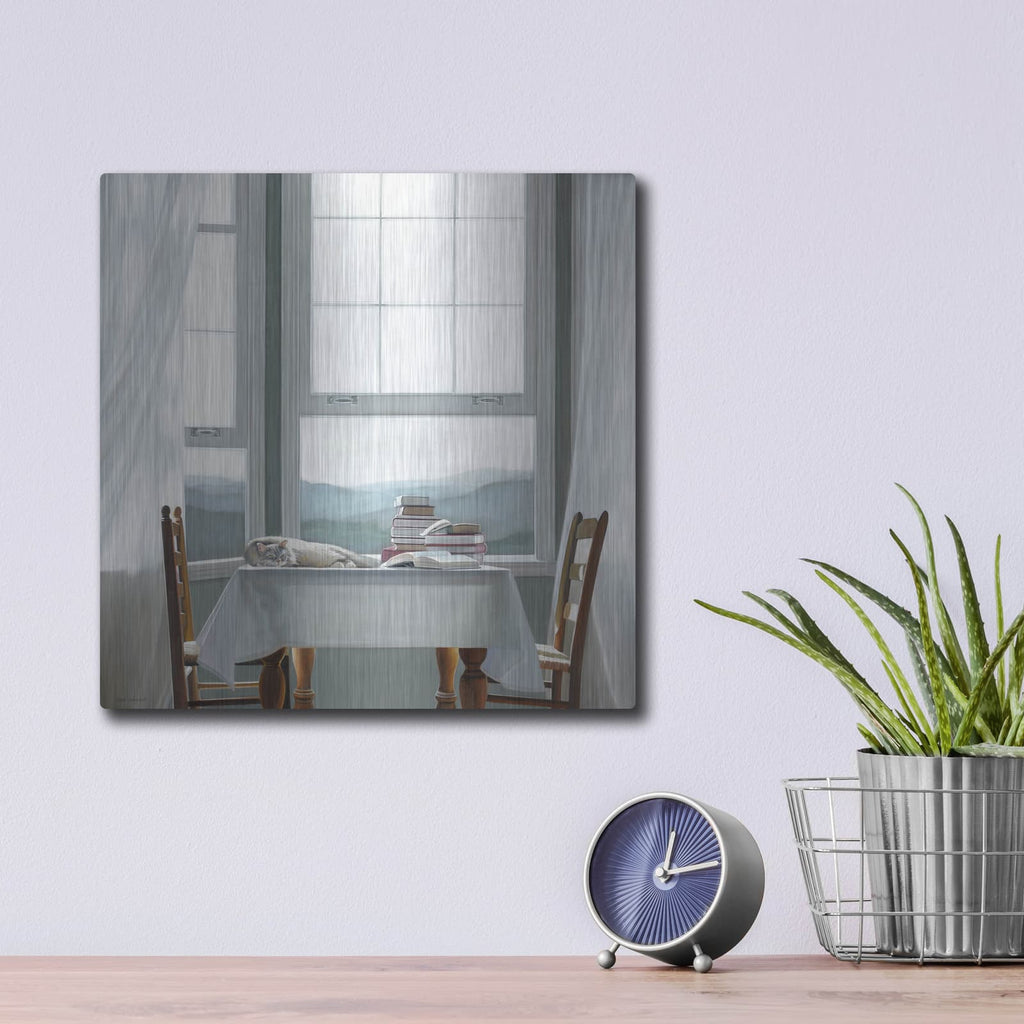'Accidental Scholar' by Karen Hollingsworth – Metal Wall Art, 12x12 room view