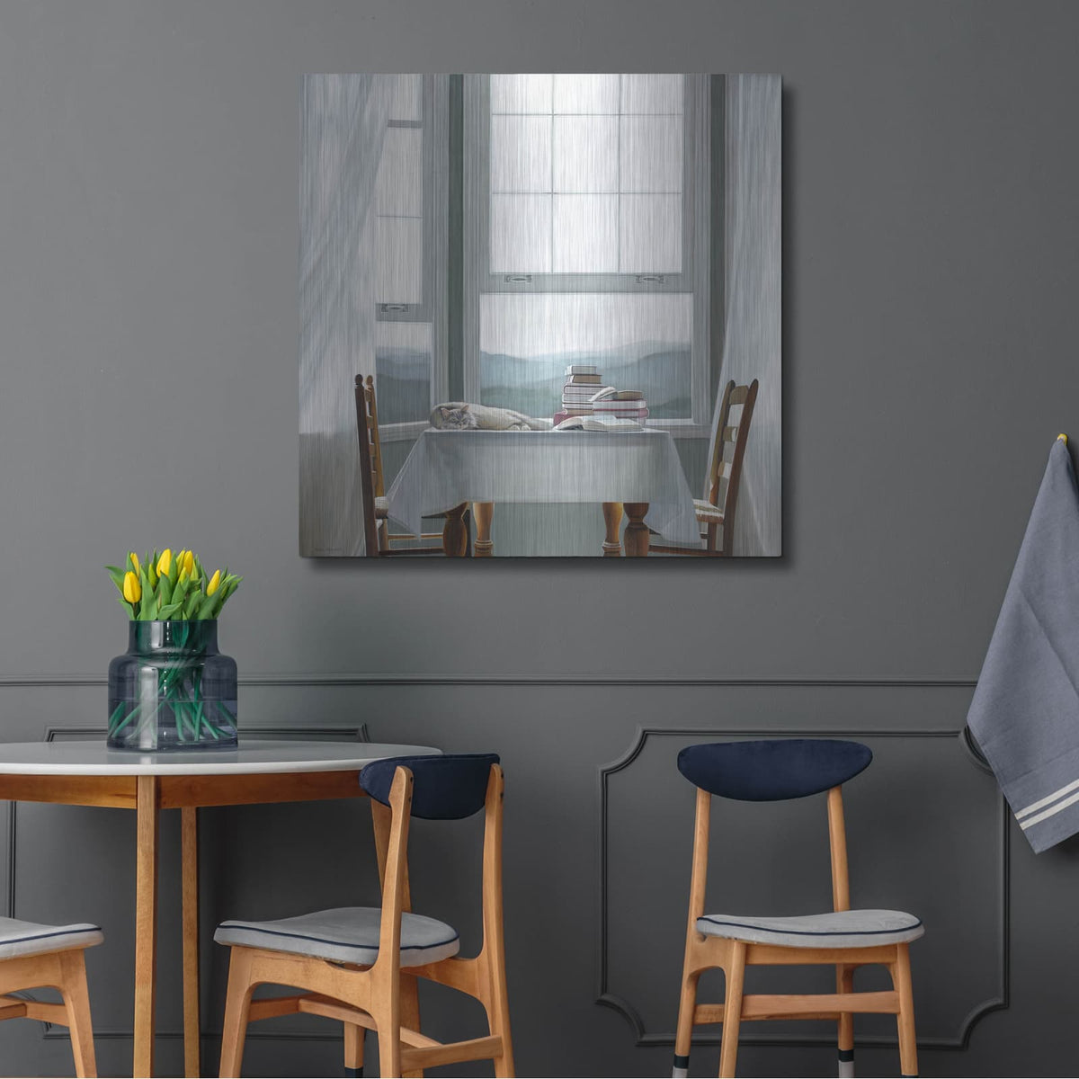 'Accidental Scholar' by Karen Hollingsworth – Metal Wall Art, 36x36 room view
