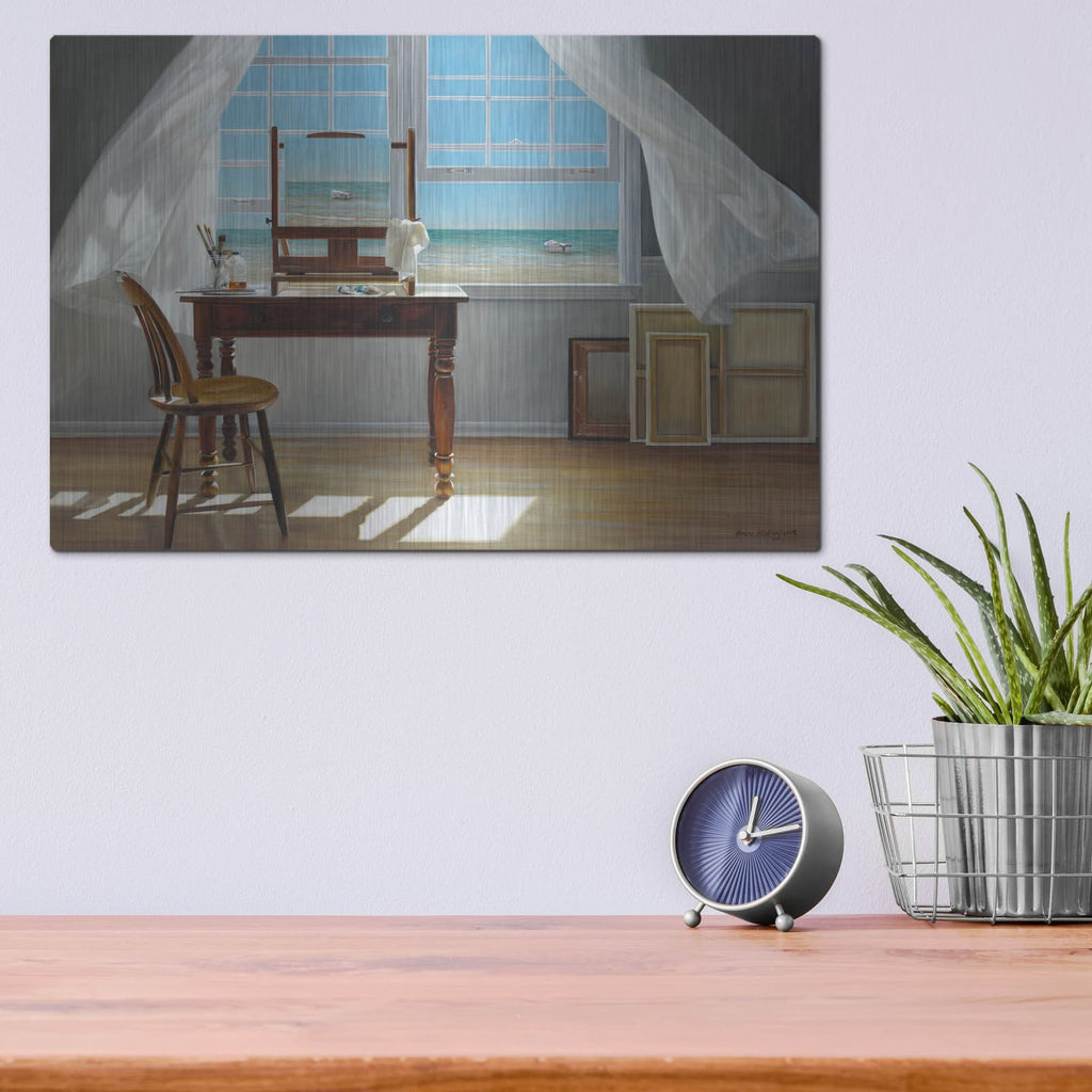 'In Progress' by Karen Hollingsworth – Metal Wall Art, 16x12 room view