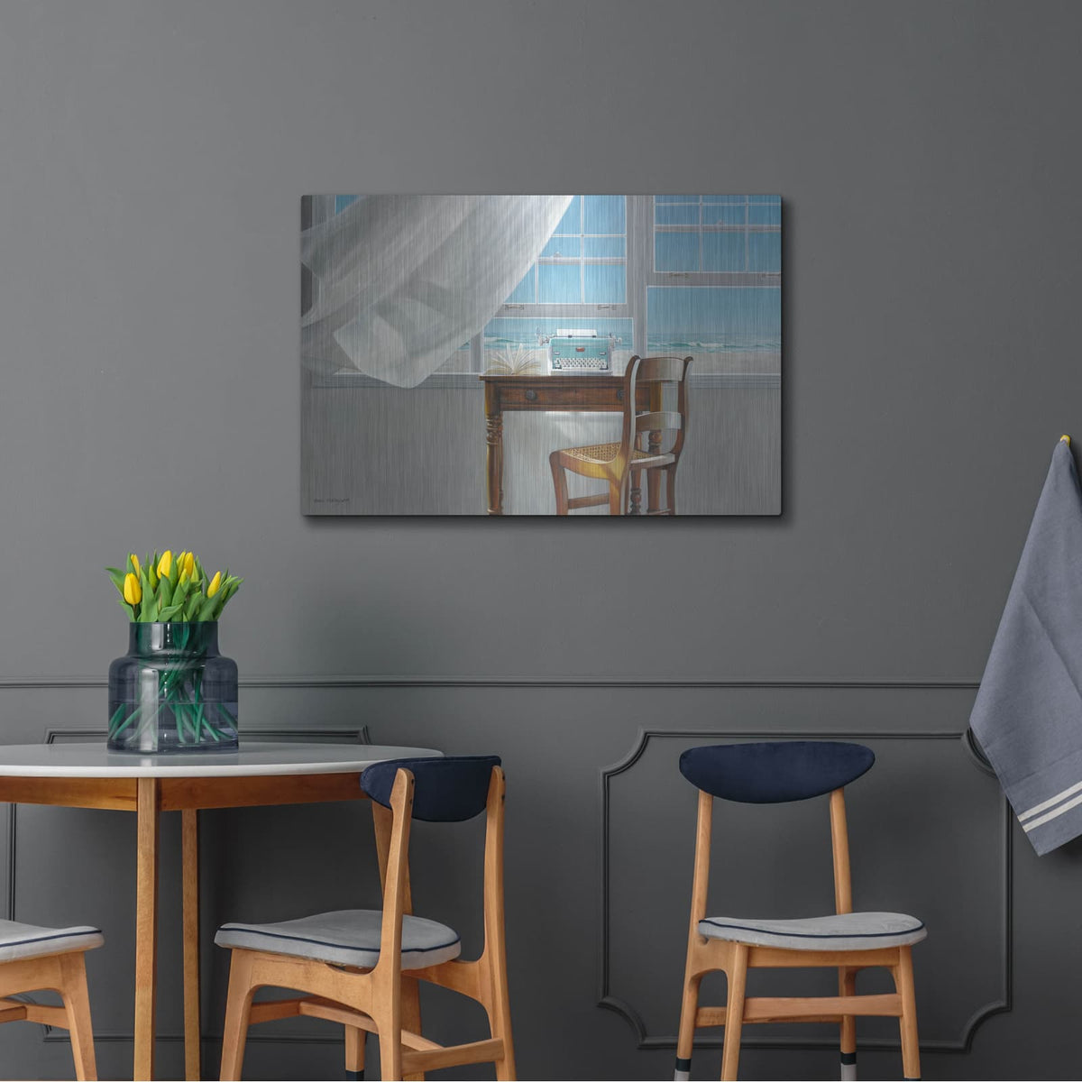 'Channeling Hemingway' by Karen Hollingsworth – Metal Wall Art, 36x24 room view