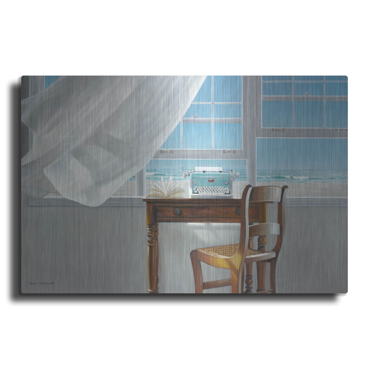'Channeling Hemingway' by Karen Hollingsworth – Metal Wall Art