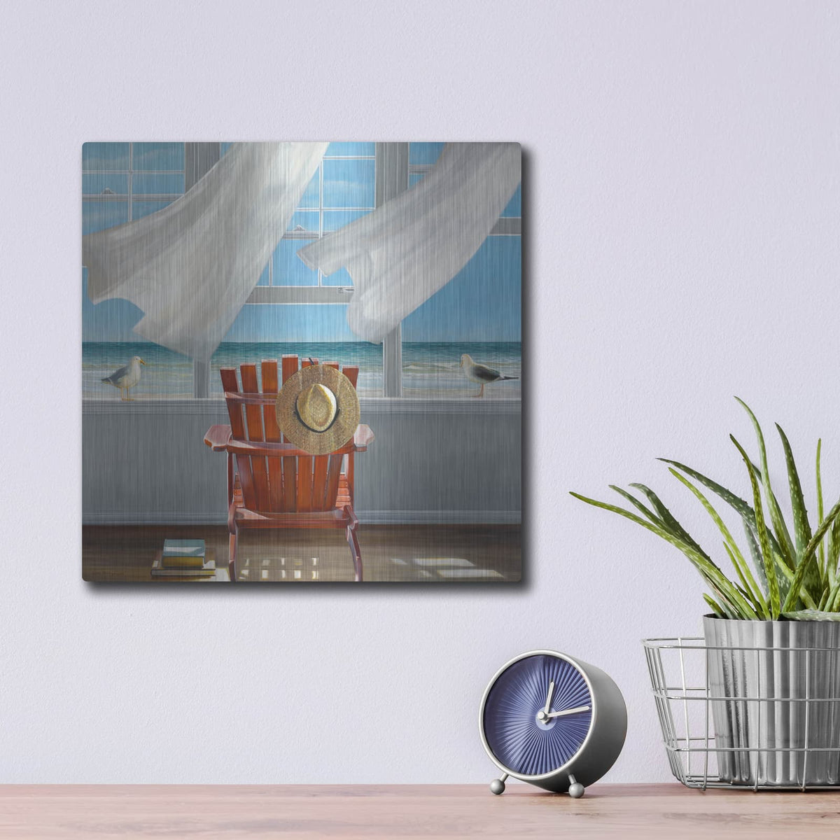 'Lookout' by Karen Hollingsworth – Metal Wall Art, 12x12 room view