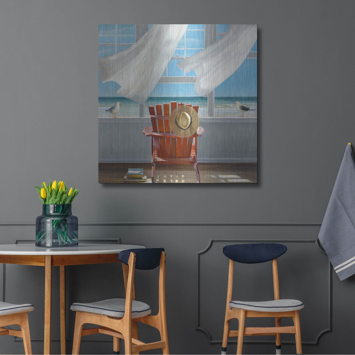 'Lookout' by Karen Hollingsworth – Metal Wall Art, 36x36 room view