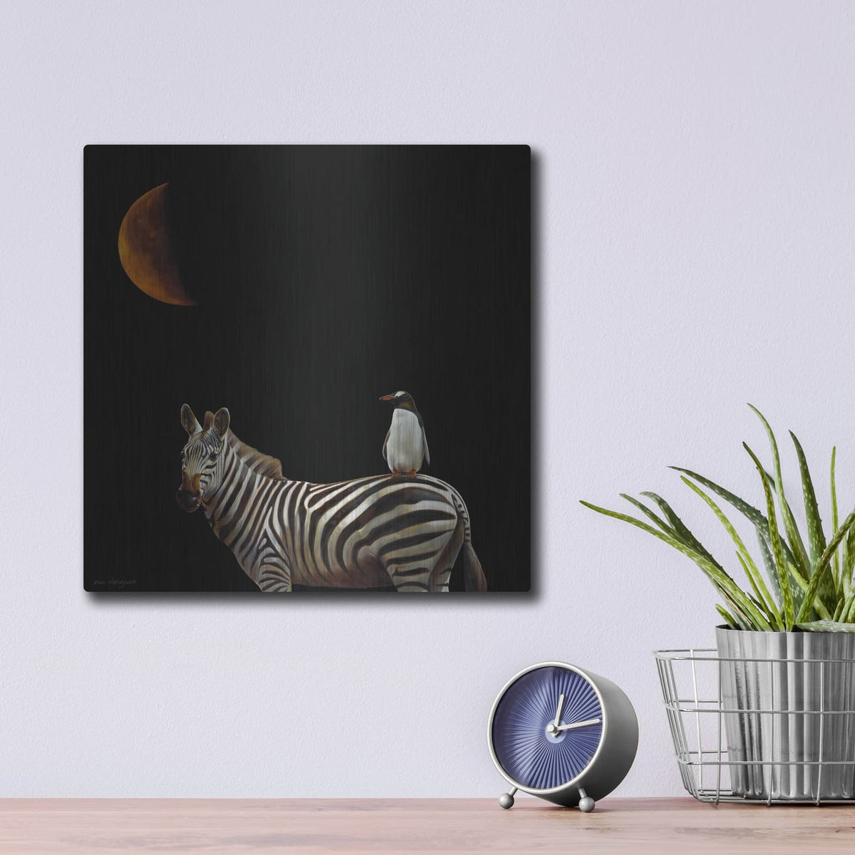 'Pilgrimage' by Karen Hollingsworth – Metal Wall Art, 12x12 room view