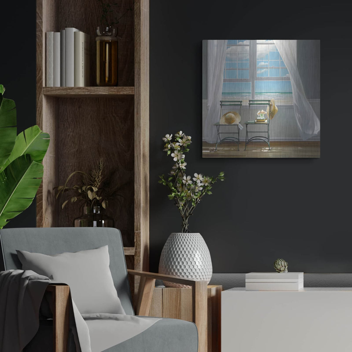 'Slow Motion' by Karen Hollingsworth – Metal Wall Art, 24x24 room view