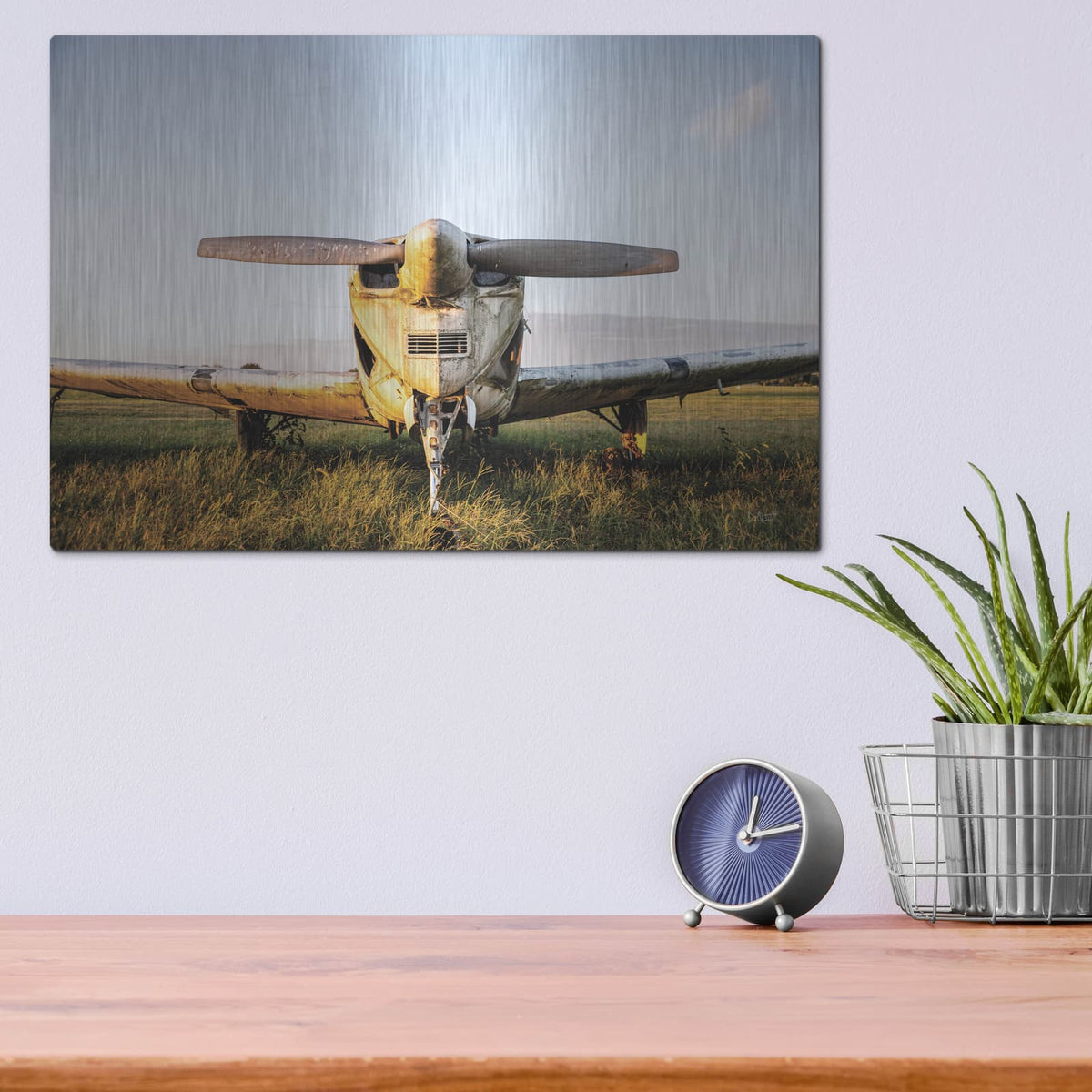 'Last Flight I Hold' by Donnie Quillen – Metal Wall Art, 16x12 room view