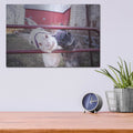 'Hey Donkeys II' by Donnie Quillen – Metal Wall Art, 16x12 room view