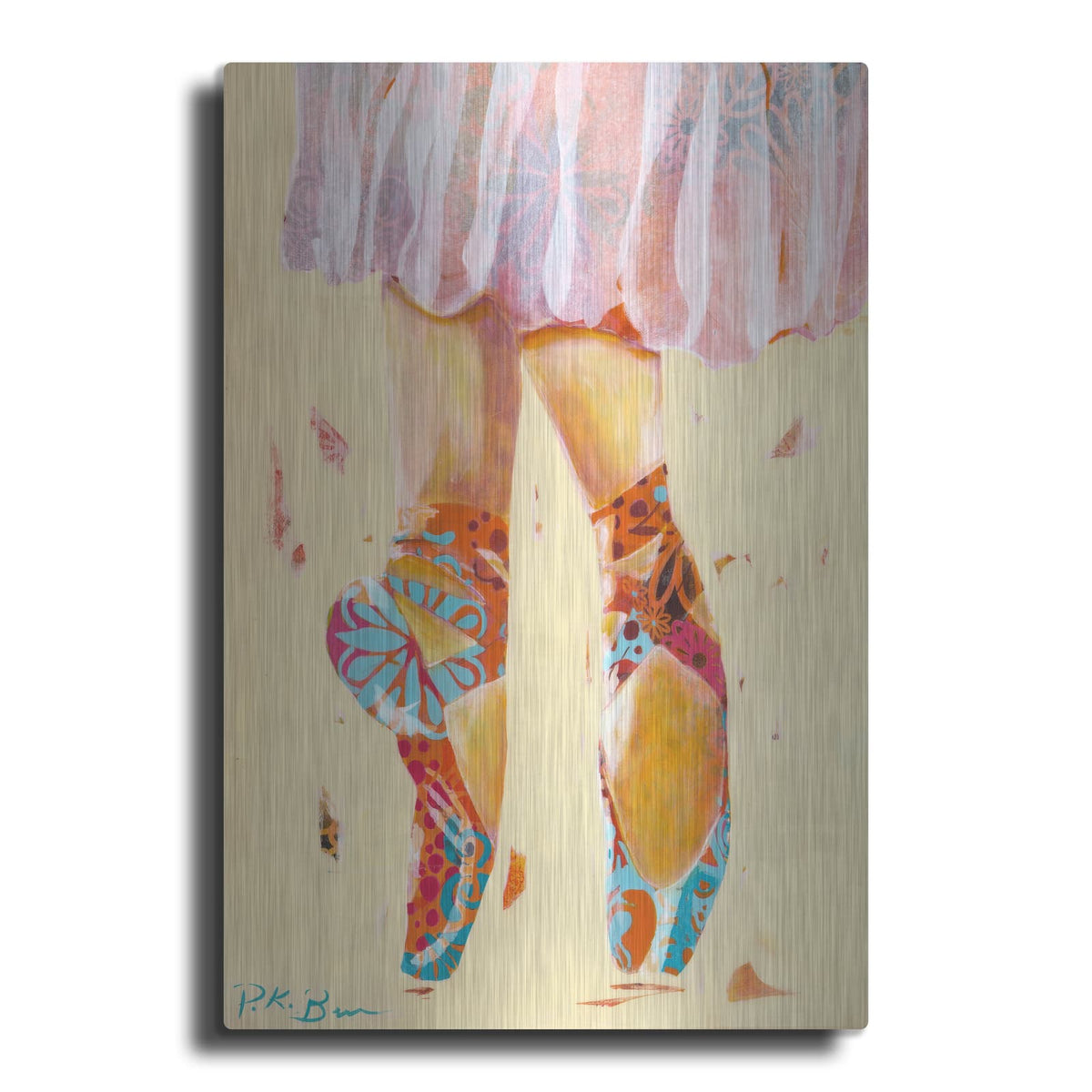 'Ballet Slippers' by Pamela Beer – Metal Wall Art
