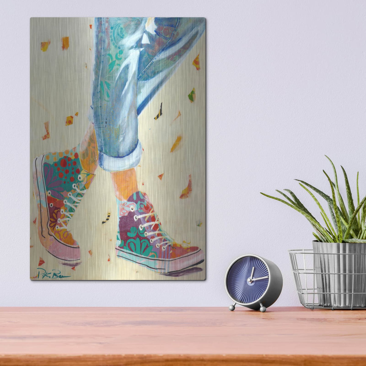 'High Tops' by Pamela Beer – Metal Wall Art, 12x16 room view