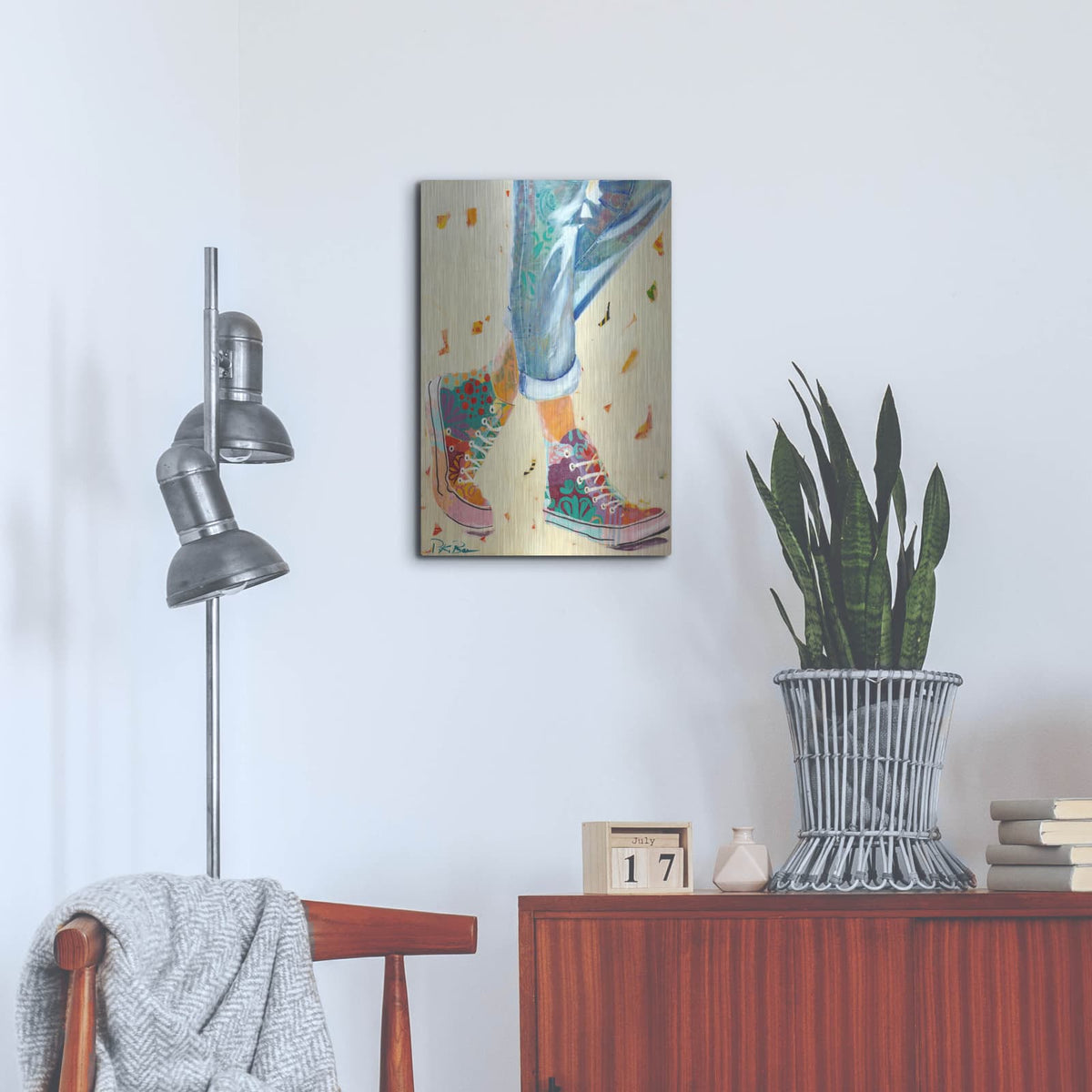 'High Tops' by Pamela Beer – Metal Wall Art, 16x24 room view