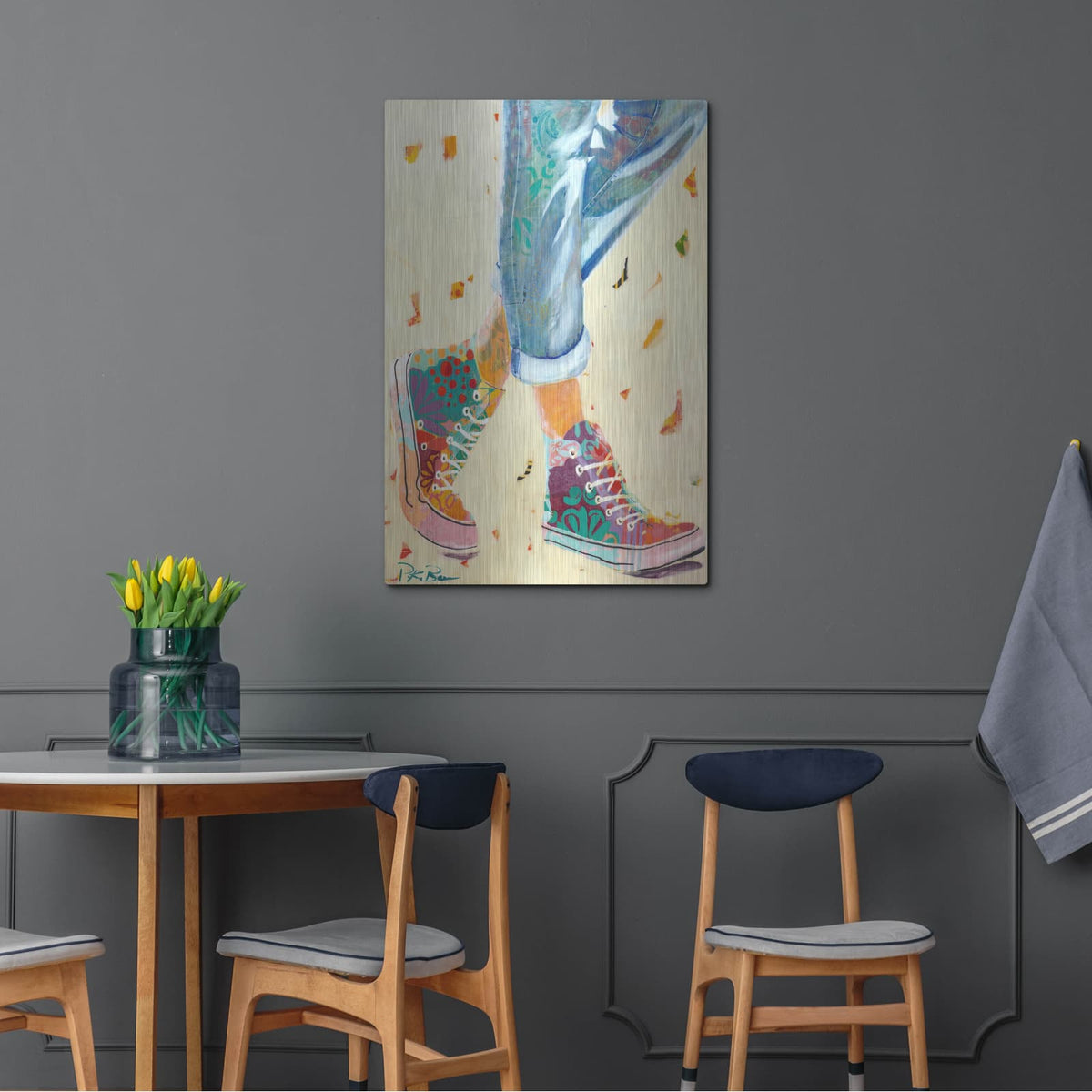 'High Tops' by Pamela Beer – Metal Wall Art, 24x36 room view