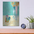 'Flip Flops on the Beach' by Pamela Beer – Metal Wall Art, 12x16 room view
