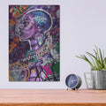 'Black is Love' by Justin Copeland – Metal Wall Art, 12x16 room view