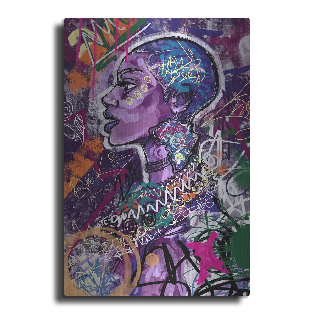 'Black is Love' by Justin Copeland – Metal Wall Art