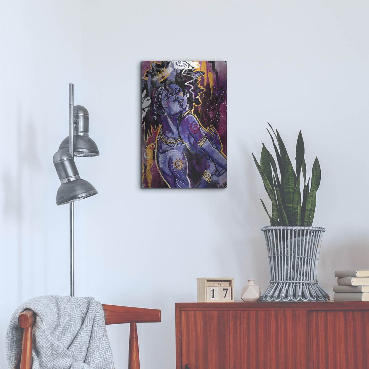 'Black Love' by Justin Copeland – Metal Wall Art, 16x24 room view