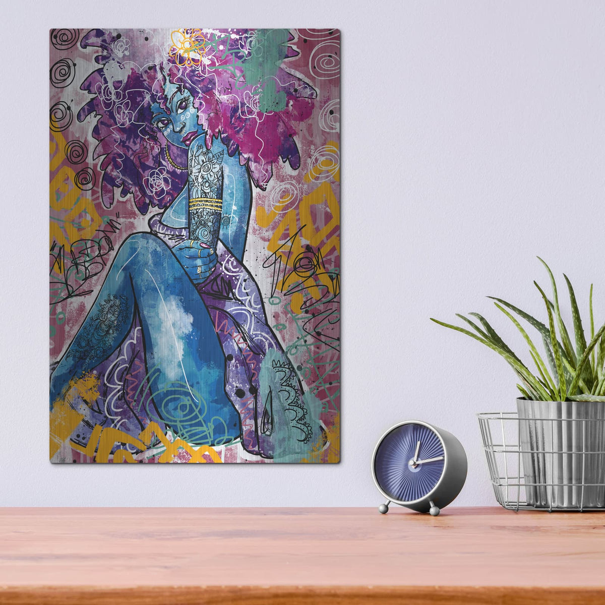 'Lfe' by Justin Copeland – Metal Wall Art, 12x16 room view