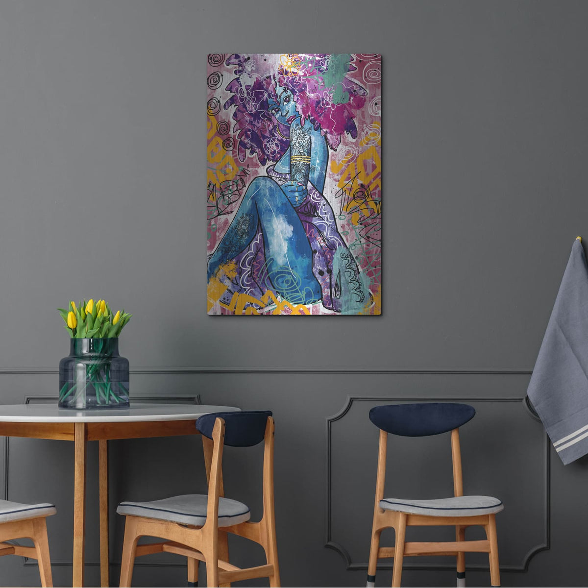 'Lfe' by Justin Copeland – Metal Wall Art, 24x36 room view