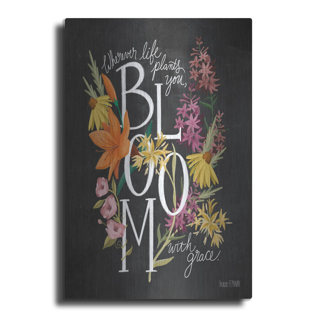 'Bloom with Grace' by House Fenway – Metal Wall Art