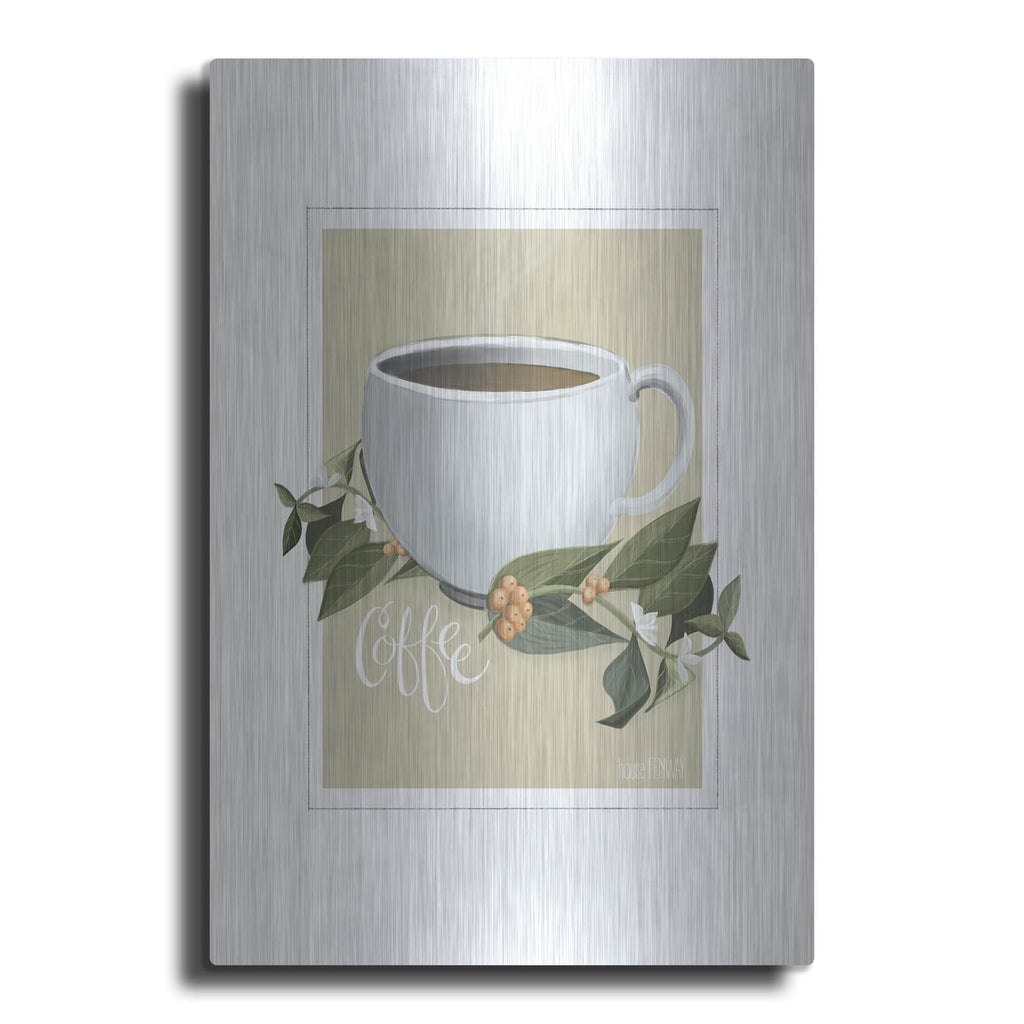 'Botanical Coffee' by House Fenway – Metal Wall Art
