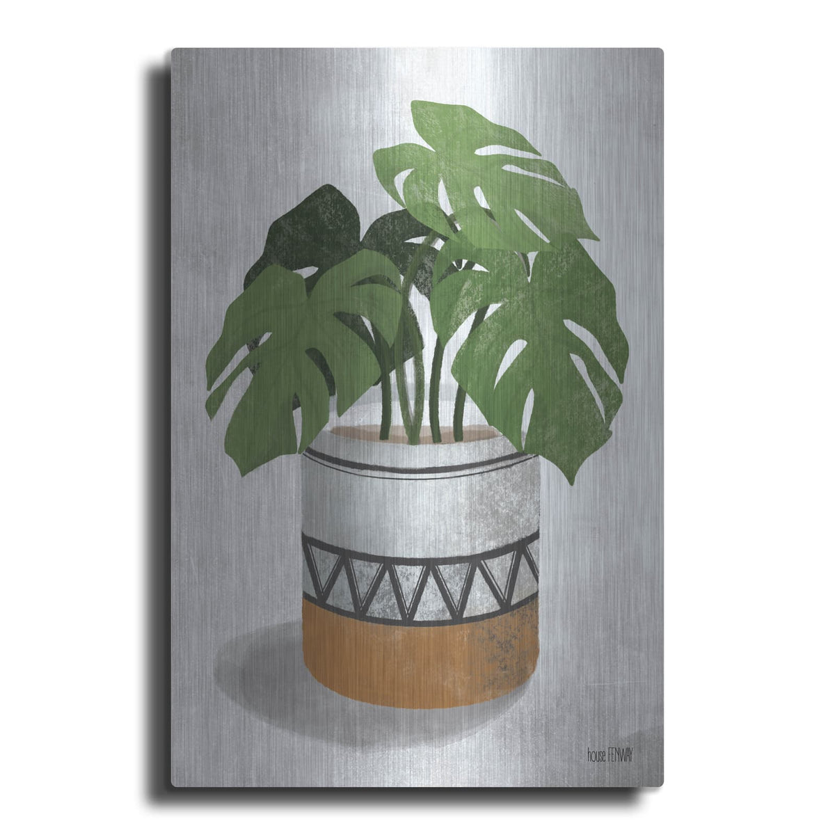 'Monstera Plant' by House Fenway – Metal Wall Art
