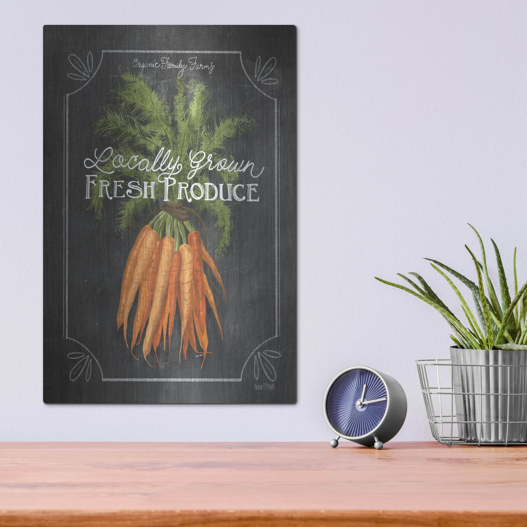 'Fresh Carrots' by House Fenway – Metal Wall Art, 12x16 room view