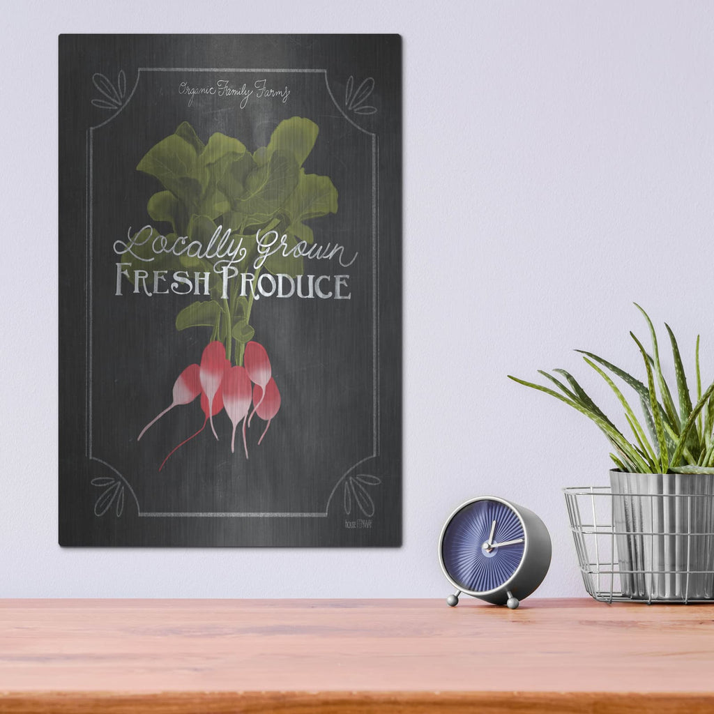 'Fresh Radishes' by House Fenway – Metal Wall Art, 12x16 room view