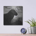 'Dog Rock' by Dariusz Klimczak – Metal Wall Art, 12x12 room view