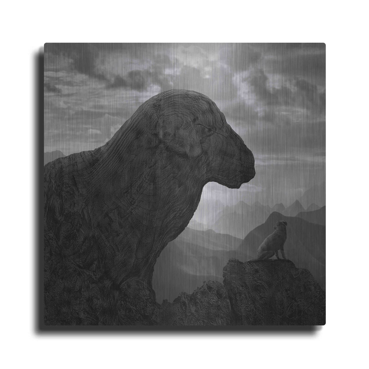 'Dog Rock' by Dariusz Klimczak – Metal Wall Art