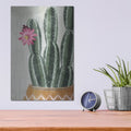 'Flowering Cactus' by House Fenway – Metal Wall Art, 12x16 room view