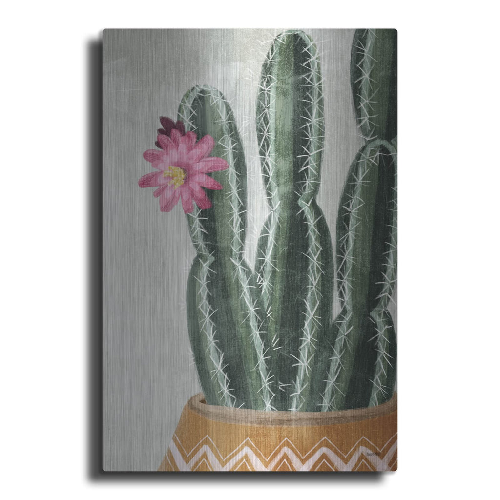 'Flowering Cactus' by House Fenway – Metal Wall Art