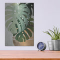 'Monstera Leaves' by House Fenway – Metal Wall Art, 12x16 room view