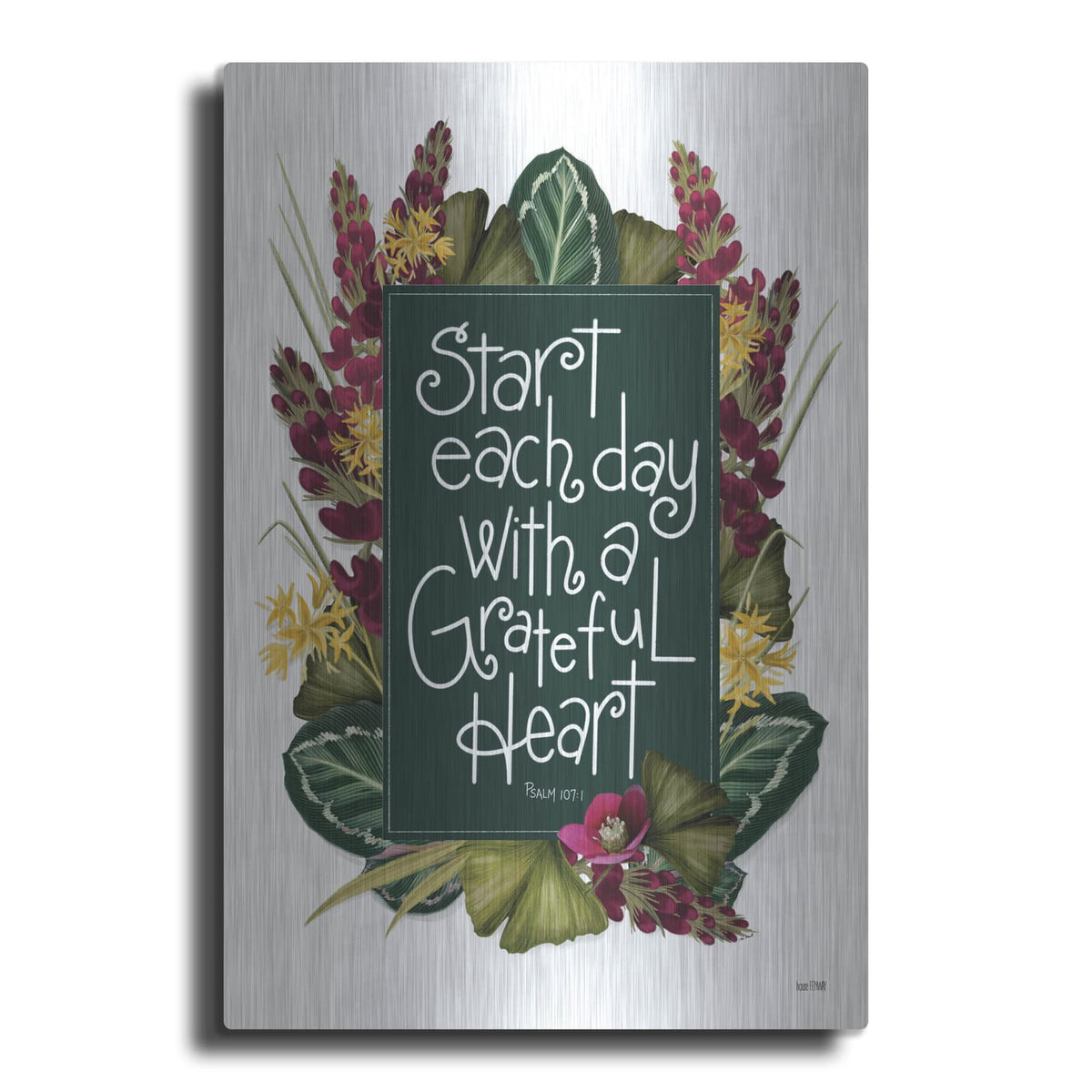 'Grateful Heart' by House Fenway – Metal Wall Art